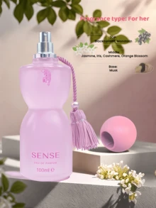 Sense Leopard Print Women's Perfume, Middle Eastern Arabian Style Fragrance, Odor Eliminating And Charm Enhancing