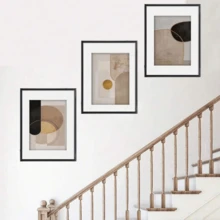 1/3pcs Black And Other Multi-Color A3A4A5 Photo Frames, 32x45cm/23x32cm/17x23cm Size High-End Metal Wall-Mounted Photo Frames, A4 Photo Frames With A5 Inch Print Pads, Black Poster Frames With Glass Photo Frames, Wall-Mounted Kits,