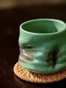 Cirelle Ceramic Coffee Cup, Kiln-Changed Thick Ceramic Cup, High-End Sophisticated Mug, Luxurious High-Grade Sense, Retro Creative Personal Use Single Cup Back To School - Multicolor - View 3