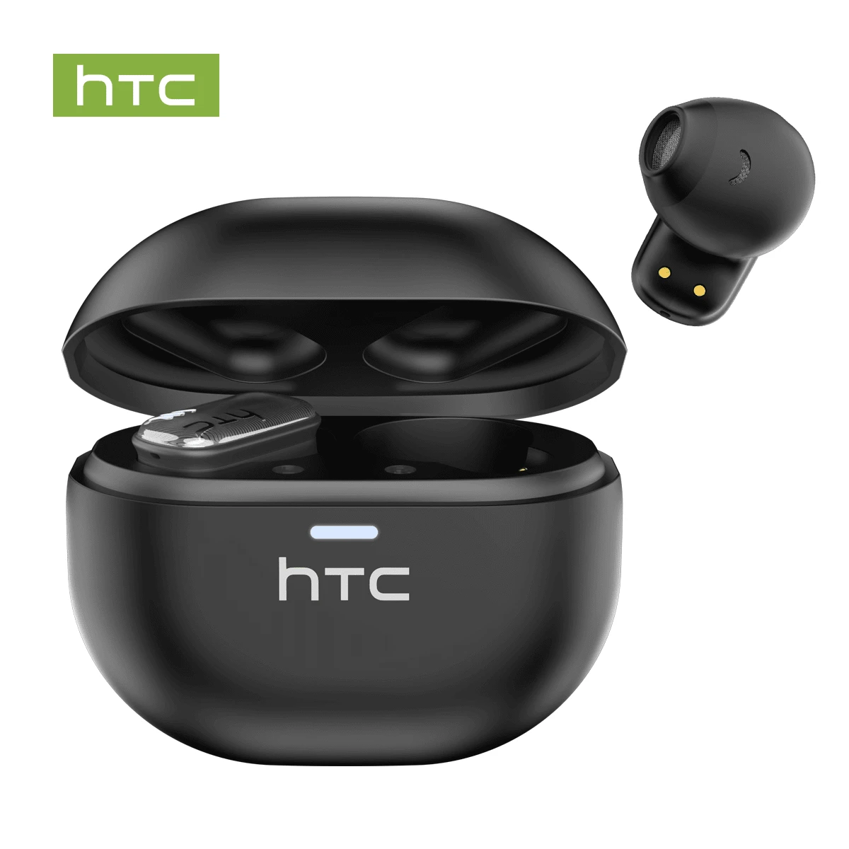 HTC NE16 In-Ear Wireless Earbuds BT V6.0 TWS, Long-Lasting Battery Life, Stereo Surround Sound, Noise Cancellation, Lightweight Mini Earphones With Microphone, HD Call Quality, Gaming Earphones, Stylish Audio Gear, Noise Isolation Earphones