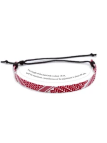 1 件时尚布艺手链，编织简约波西米亚棉质手链，男女通用，节日礼物 - 查看 3