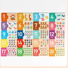 Puzzle Edukasi Anak dengan Angka & Huruf, Pencocokan Angka & Huruf 1-20 untuk Mengenali Matematika, 26 Kata Alfabet, Cocok untuk Anak Laki-laki dan Perempuan, Interaksi Orang Tua-Anak, Mainan Belajar Angka & Huruf - MultiWarna - View 7