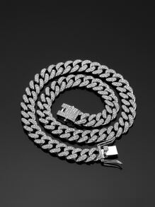 嘻哈几何链项链时尚高品质嘻哈水钻项链手链珠宝礼物 - 鏈條項鍊 - 查看 19