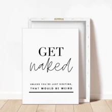 1pc Modern Wall Art Canvas Print - Funny Motivational Quote, Frameless, High Quality Glossy Poster - Available With Or Without Frame, Room Decor, Home Decor, College Dorm, Apartment, Hotel, Home, Living Room, Bedroom, Bathroom, Office Wall Decor Gift - Multicolor - View 10