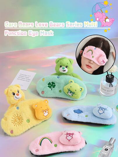 Antifaz de franela premium de la serie "Ositos Amorosos", con cobertura total que bloquea la luz, alivia la fatiga ocular, diseño 3D de un adorable oso, tamaño de 18 cm * 8 cm, multifuncional y cómodo para viajes y uso doméstico, disponible en varios colores (rosa, azul, verde, amarillo), accesorio decorativo, ideal como regalo para todas las edades, perfecto para relajarse, estudiar, trabajar y uso diario.