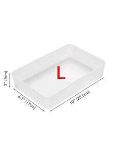 1pc/5pcs/12pcs Drawer Storage Boxes, 3 Sizes To Choose From, Multipurpose Frosted Desktop And Drawer Organizers For Bedroom Bedside Table Dressing Table Bathroom Kitchen Pantry Closet Makeup Accessories Socks Underwear Jewelry Electronics Cable Neat Home Organization, Stackable Space-Saving Liners Free Design, I For Back To School Dorm Room, Holiday Gift Prep, Cyber Monday Thanksgiving Christmas Home Dr