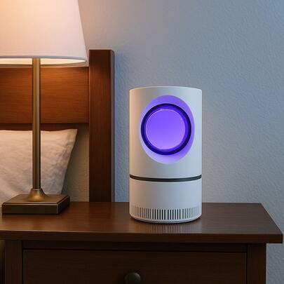 Lámpara Antimosquitos LED para Interior, Dispositivo Eléctrico Atrapa Insectos Silencioso para Dormitorio, Sala y Hogar, Protección Eficiente contra Mosquitos