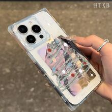 Funda tipo bloque Tree Stars, compatible con los modelos 16 Pro, 16, 15 Pro, 14, 14 Plus, 13, 13 Pro, 12 Pro y 12 Pro. Transparente, a prueba de golpes, con cobertura total y un diseño elegante y protector. - transparente - Ver 5