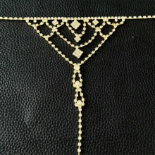 Elegant Multi-Layer Rhinestone Toe Ring Anklet Fashion Jewelry For Beach Holidays Foot Jewelry - 腳鍊 - 查看 8