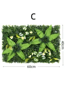 Nejlue Artificial Flowers/Plants1111 Home & Living 1Pc 60*40cm Plastic Artificial Boxwood Plant Wall, UV-Resistant Privacy Screen, Artificial Hedge Grass Mat Green Wall Panels, Artificial Plant Leaves Garden Fence,For Home Decor,Room Decor,Garden Decor,Wall Decor,Indoor Outdoor Decor, Bedroom Decor,Wedding Decoration,Party Decorations,Birthday Decoration,Christmas Decorations - Multicolor - View 8