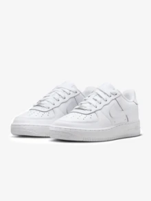 Nike Air Force 1 LE 男女款运动鞋经典篮球休闲日常舒适耐用皮革气垫白色 DH2920-111 - 白色 - 查看 2