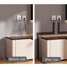 Cord Cover Floor PVC Cord Covers For Wires On Floor, Soft Floor Cable Cover Cord Hider Floor Cable Management Cable Protector - Multicolor - View 10