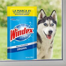 Limpiador líquido original para vidrios y superficies 500ml botella limpieza hogar accesorios multiuso práctico composición eficiente resistente vidrios ventanas limpia fácil remover manchas - Azul menta - Ver 4