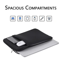 Black Laptop Sleeve With Soft Lining For 11, 13, 14, 15, 16 Inch Devices, Compatible With Apple, Hp, Asus Teacher Gifts Teacher Supplies Teacher Bag Thank You Teacher College Bag College Supplies Back To School School Supplies School Essentials For Teacher College Student Classroom Laptop Bags Classroom Bags Teacher Storage Bags Classroom Organizer Bags