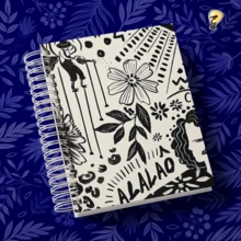2026 Planner, Tropical Floral Prints, 216 Pages (108 Sheets), 2 Days Per Page, A5 Size. - 3 - Xem 1