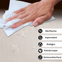 Kit 8 peças Jogo Americano de Mesa Com Porta Copos Para Mesa Posta - Sousplat Bordas Onduladas Formato Flor - Magnolia - Cinza Claro - Visão 7