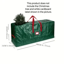 7/9ft Christmas Tree Storage Bag, Large Capacity, Waterproof Dustproof Woven Moving Box, Outdoor Waterproof Storage Bag, Christmas & New Year Gift, Tree Storage Bag - Multicolor - View 15