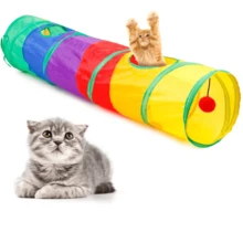 Colorful Cat Maze Tunnel Pet Toy - Multicolor - View 7