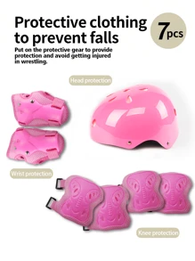 FREE STAR 1 Set Carefree Knight Sporty PU Inline Skates With Colorful Flashing Wheels For Teens And Adults, Comfortable Adjustable Size, Full Set With Helmet & Protective Gear, Outdoor Roller Skating Equipment For Beginners, Unisex All Season - Pink - View 12