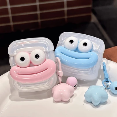 1 个可爱香肠嘴耳机盒，兼容 Pro3/Pro2/1、AirPods2/3/Pro、AirPods4，情侣/好友礼物