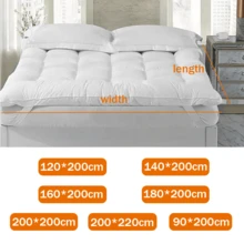 Matratzenauflage 10CM Matratzentopper Ultraweich Gefüllte Matratze Atmungsaktive