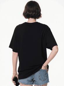 I May Be Wrong But It's Highly Unlikely - Funny Sarcasm Humor Sayings Tee Men's-Shirt.Png Round Neck Art Summer Top-Shirt Women - 黑色 - 查看 2