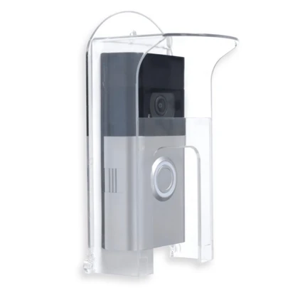 Clear Acrylic Doorbell Rain Cover Suitable For All Ring Models Doorbell Waterproof Protector Compatibe With Ring 1/2/3/4/2020/Pro/Pro 2/Wired Video Doorbells