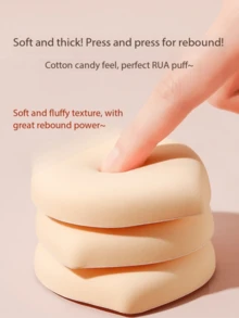 柔软粉扑，面部化妆工具，气垫粉扑，可重复使用的化妆海绵，化妆小工具，散粉扑，超柔软无粉，干湿两用气垫粉底美妆蛋，适用于粉底液、面霜、气垫产品，女士必备化妆工具，价格实惠，情人节礼物，廉价商品，旅行必备，旅行用品，房间装饰，情人节礼物，廉价小物，房间，1美元商品，度假必备，女士礼物，卧室，情人节，99美分 - 黃色 - 查看 6