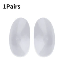 3 Pairs Anti Slip Large Shoulder Pads For Women Clothing, Reusable Soft Silicone Shoulder Pads (3 Pairs Transparent)