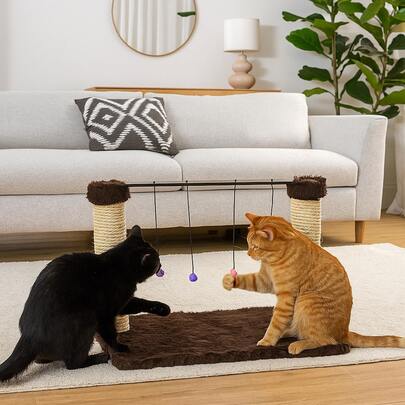 Arranhador Brinquedo Para Gato Divertido Poste Com Sisal