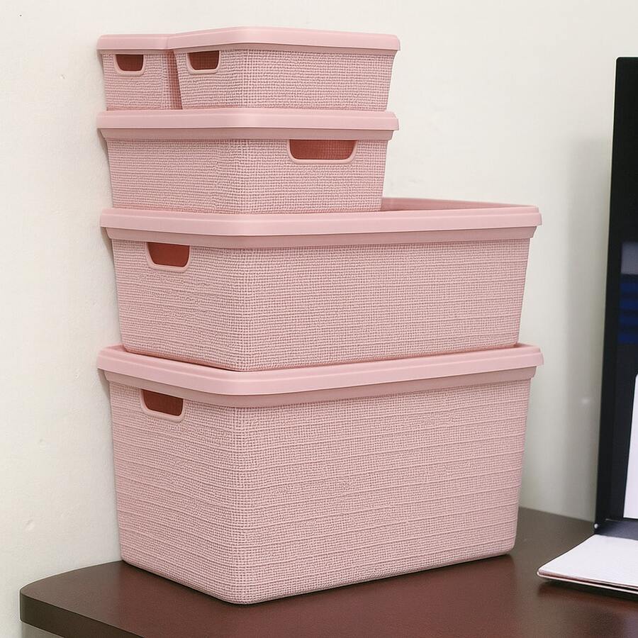 Storage Boxes , Bottles & Jars - 淺粉色 - 查看 1