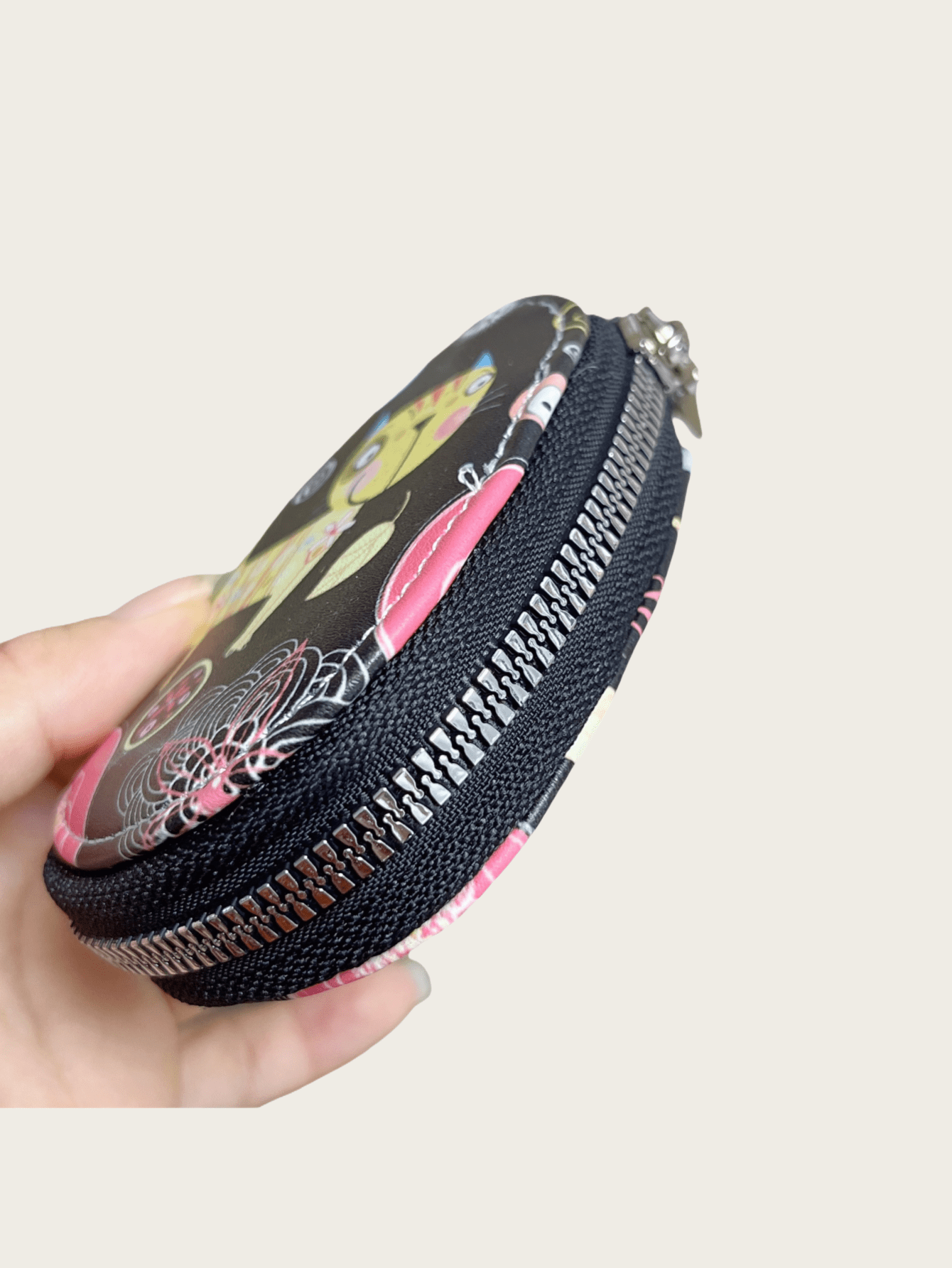 1pc Fashionable Cartoon Key Pouch, Multi-Functional Storage Bag For Car Keys, Locks, Earphones, Coins, Small Items, Suitable For Christmas, Thanksgiving, Halloween, Anniversary, Birthday Gifts - Multicolor - View 5