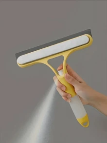 三合一多功能玻璃清洁剂，带喷雾器和刮刀 - 手持式窗户、瓷砖和汽车挡风玻璃刮水器，高效清洁 - 彩色 - 查看 5