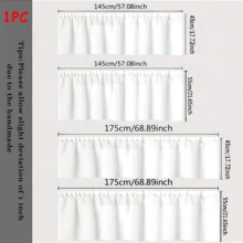 1pc Christmas Flat Visual Decorative Short Curtain, Christmas Tree Print, Rod Pocket Top, Fade-Resistant, Single-Sided Print, Polyester Material, Thick , Washable, Christmas Home Decor, Party Gift, Suitable For Living Room, Dining Room, Kitchen, Cafe, Closet Partition Christmas Decorations Room Decor Christmas Decorations Home - Multicolor - View 6