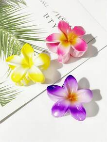 1pc/3pcs Iridescent Daisy Flower Claw Clips, Ombre Hair Clips, Fashion Hair Claw Suitable For Beach Vacation, Photo Shooting, Daily Wear Hair Accessories Autumn Accessories Fall Hair Clutch Winter Accessories