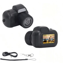 1080P Mini Keychain Camera - 0.96In HD Screen, 8Mp Retro SLR Design, 160° Wide Angle, Anti-Lost Rope , Rechargeable Portable DV Camcorder For Adult/Teens/Outdoor Tourism - Nhiều màu - Xem 10