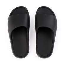 Women's Comfortable Cloud Slide Free Platform Flip Flops Promotion EVA Sandal - 黑色 - 查看 2