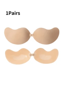 2/1 Pair Adhesive Strapless Push-Up Bra, Invisible Backless Sticky Bra, Seamless Bra For Dresses & Gowns, Mango-Shaped Bra, Lingerie & Pasties - Multicolor - View 30