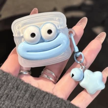 1 个可爱香肠嘴耳机盒，兼容 Pro3/Pro2/1、AirPods2/3/Pro、AirPods4，情侣/好友礼物