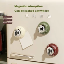 磁性厨房计时器 - 精密倒计时器，强力粘合，机械台式/冰箱计时器，适用于烹饪、烘焙和学习（易读表盘）1 件