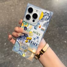 Teléfono móvil Lemon Octopus Block, adecuado para phone16promax, 16 15pro 14PLUS 13 12Pro 11 Pro X XSMAX 12 13 16e 17 17pro 17promax 17airx, y cobertura total transparente: nueva protección de alto valor - transparente - Ver 1