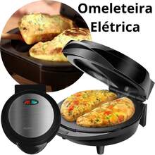 Non-Stick Electric Omelette Maker 110v Double 800w Agratto Mr. Cheff - 黑色110V - 查看 1