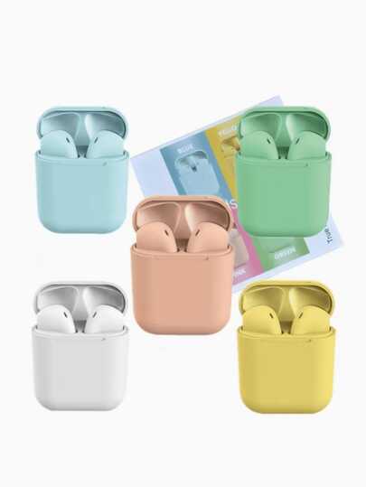 Fones De Ouvido bluetooth Colorido i12 Tws Sem Fio Com Controle De Toque