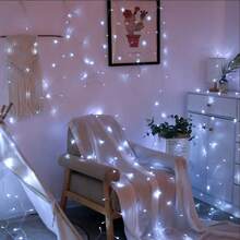 1pc 3 Meters 20 Bulbs Fairy Lights, Battery Powered Decorative Lights For Christmas, Halloween, Spring Festival, Eid, Indoor Decoration, Wedding & Party