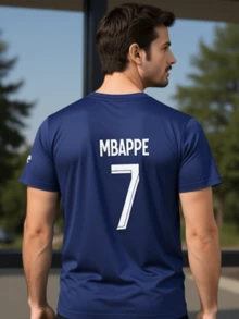 Training Crewneck T-Shirt - Lightweight Basketball & Gym Performance Top - 藏蓝色 - 查看 2