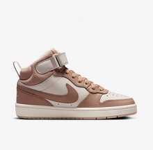 Nike Hook And Loop Mid-Top Casual Skateboard Shoes, New Fashion Versatile College Style Flat Shoes COURT Simplified Version AJ CD7782-125, Suitable For Students - Tan - View 3