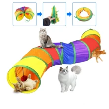 Colorful Cat Maze Tunnel Pet Toy - Multicolor - View 6