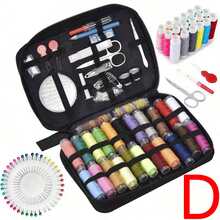 1pc Portable Sewing Kit, Home Sewing Tools, Thread Box Mending Needles, Suitable For Beginners, Adults, Summer Camp, Travelers And Families, With Storage Bag (Thread And Accessories Color Random)