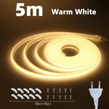 1 Stück COB LED Streifen, geeignet für Innen-/Außendekoration, Küche, TV Hintergrundbeleuchtung und Schrank Beleuchtung, 1m/5m/10m Innenbeleuchtung Neonlichter, geeignet für Zuhause, gewerbliche Orte, Partys, Hochzeiten, Schränke, Decken, Landschaftsdekoration