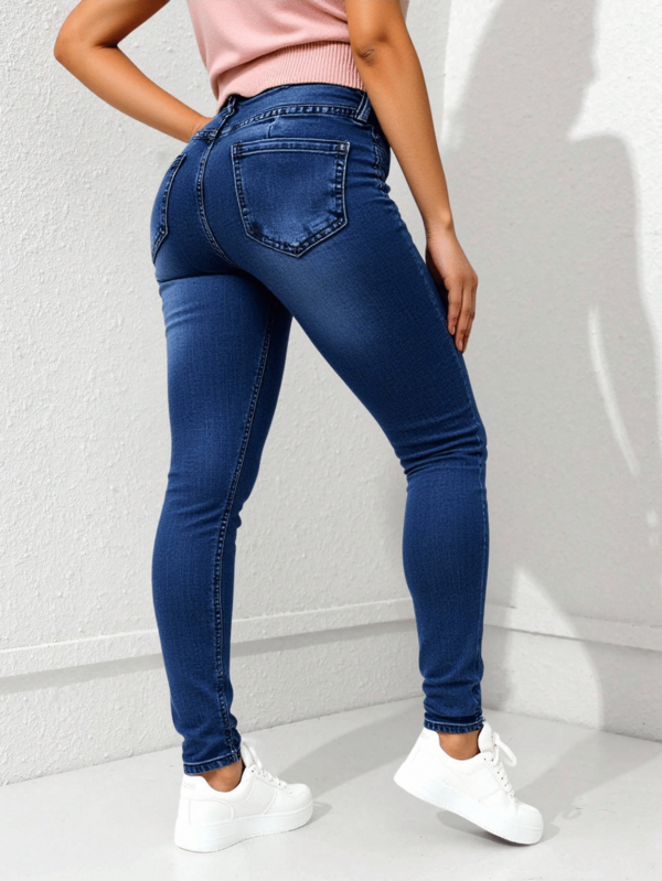 Jeans pitillo de cintura alta